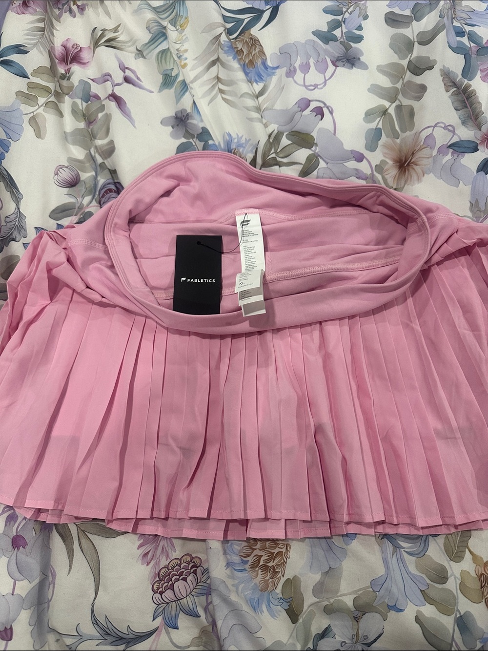Fabletics Light Pink Pleated Mini Skirt
